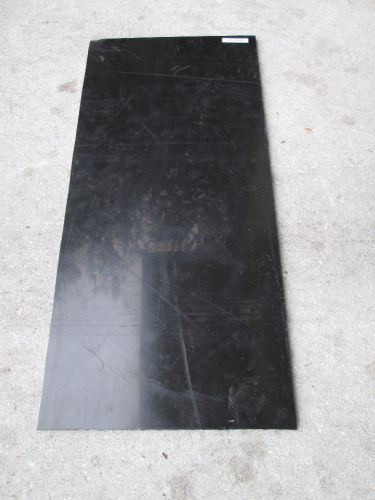 Polypropylene Impact Copolymer Black Plastic Sheet 1/2&#034; x 14&#034; x 30&#034; N00M-00 UHMW