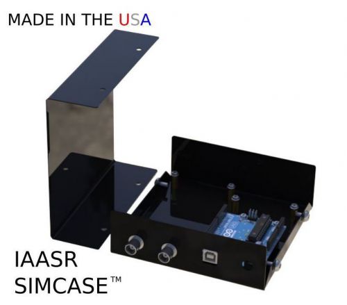 Black high quality steel enclosure for arduino 5x5x1.625 from iaasr simcase for sale
