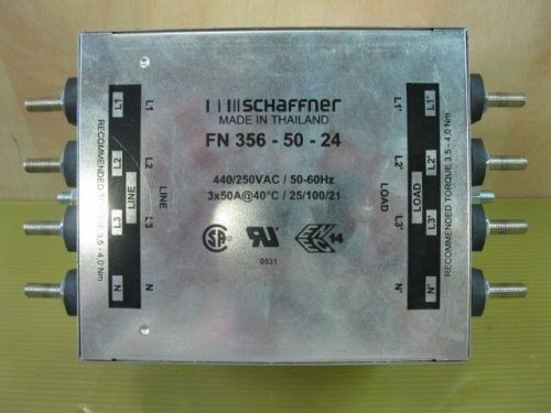 Schaffner FN356-50-24 FN3565024 Power Filter 440/250VAC