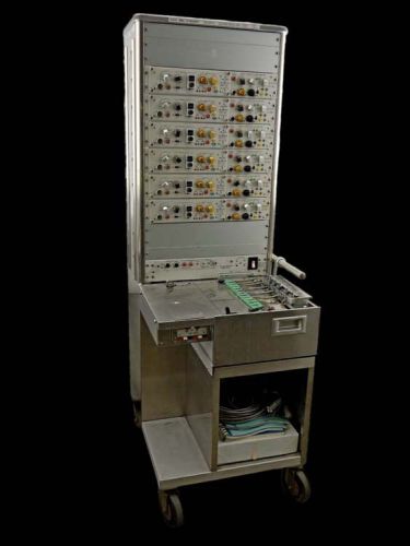 Grass 7d rolling polygraph machine w/oscillograph + 7dag 7p1g amplifier modules for sale