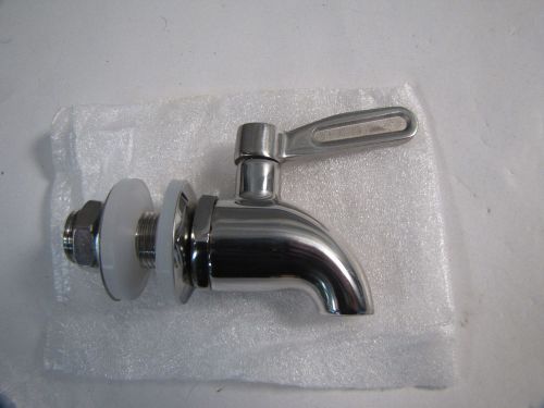 Stainless works sss010 polished stainless steel dispenser spigot new for sale