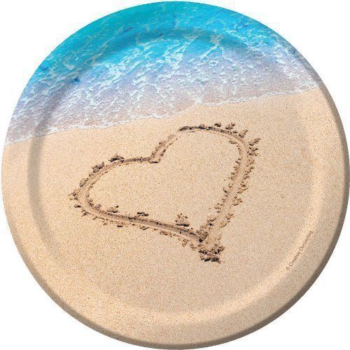 Beach Love Lunch Dessert Plate 6 7/8&#034; (8)