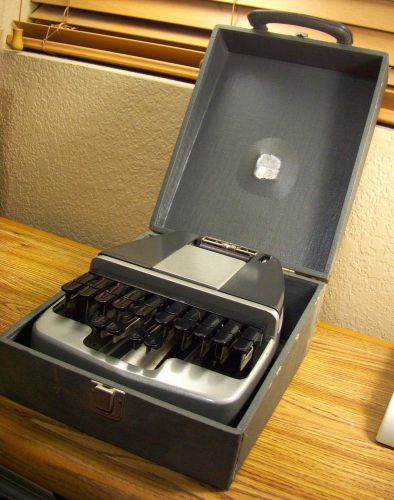 Vintage Lasalle Stenotype Stenography Machine w/Original Case #519714