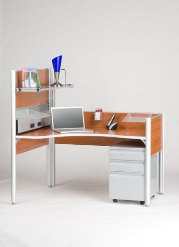 V5 cubicle in-a-box v5- 4&#039;x5&#039; - aluminum - ergonomic - modern - easy set up for sale