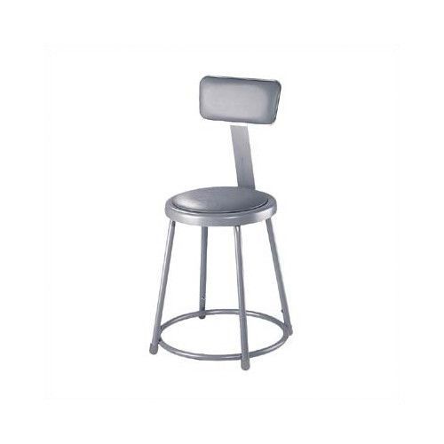 National public seating stool with adjustable backrest 18&#034; for sale