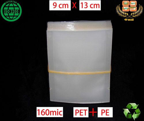 260 WHB 9x13cm 160 mic or 6 mil PET+PE clear bags Slide unsealed packing bags