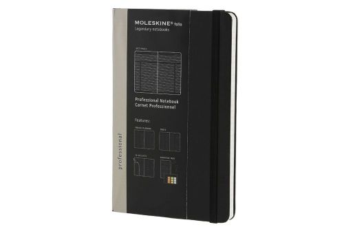Moleskine Folio Professional Notebook Large Black 5&#034;x8.25&#034;