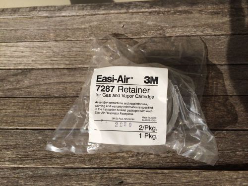 3M Easi-Air Retainers 7287 New Pair In Package Air Respirator Parts
