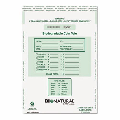 Mmf bionatural coin tote, 50 lbs., 6.5 mil, clear, 50/pack (mmf2310421bio20) for sale
