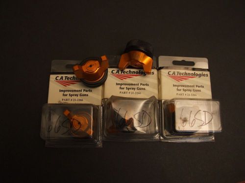 Binks style 66SD air nozzle for 2001, 2100, 95 &amp; 62 paint spray gun lot of 5