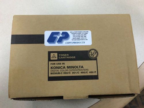BLACK TONER CARTRIDGE FOR KONICA MINOLTA BIZHUB C350 C351 C450