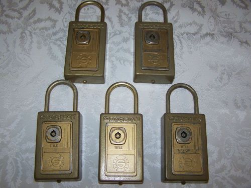 Lot of 5 guardian used key lock boxes realtor/contractor for sale
