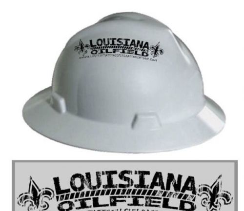 Louisiana Oilfield hard hat / Bumper stickers. Pipeline. Decals