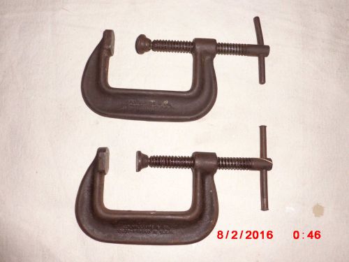 J.H. Williams No. 503  drop forged USA  C-Clamp LOT OF 2
