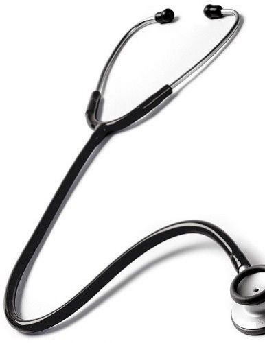 New In Box EMI Black Clinical Dual Head Stethoscope Light Weight 4oz US Seller