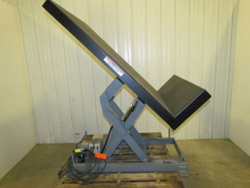 American scissor 45 deg lift &amp; tilt table 1hp 115v 40x50&#034; platform 6000 lb cap for sale