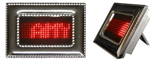 Programmable LED Message Badge Silver Picture Frame