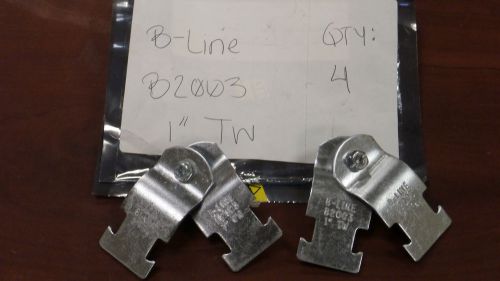 B-line b2003 used 1&#034; tw conduit clamps (qty 4) for sale