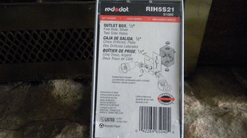 Red Dot    Outlet Box   5 Hole  RIH5S21