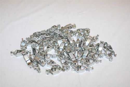 Mueller Lot of 50 #45 Alligator Pee-Wee Testing Clip Steel 5-Amp Made in USA