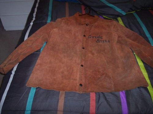 Vintage suede Leather Welder’s Jacket Coat Size XL 32&#039;&#039;LONG