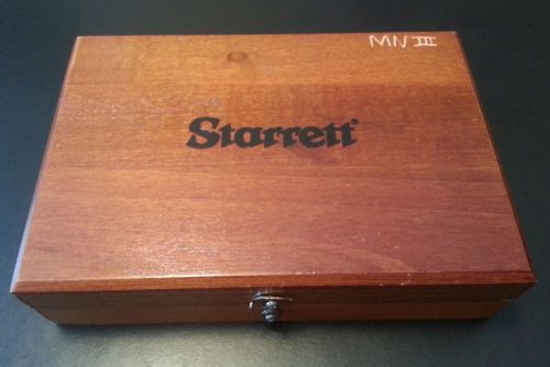 Starrett 384JZ Parallel Set W/Wooden Case Complete - Slightly Used