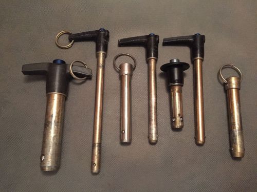 (7) assorted carr lane avibank ball lock / detent pins - used / good condition for sale