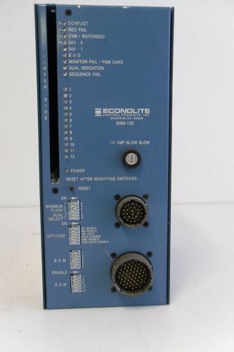 EDI ECONOLITE TRAFFIC LIGHT CONTROL CONFLICT MONITOR SSM-12E