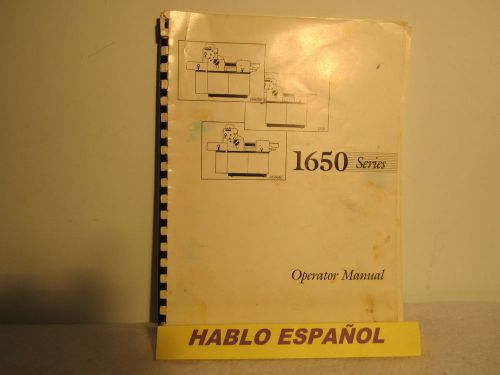 ORIGINAL MULTILITH 1650 OFFSET PRESS. OPERATOR MANUAL. heidelberg. AB DICK