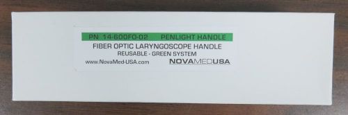 Novamed 14-600FO-02 Fiber Optic Laryngoscope Penlight Handle