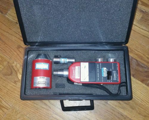 Quest electronics 215 sound level meter w/ calibrator ca-12 and case -tested for sale