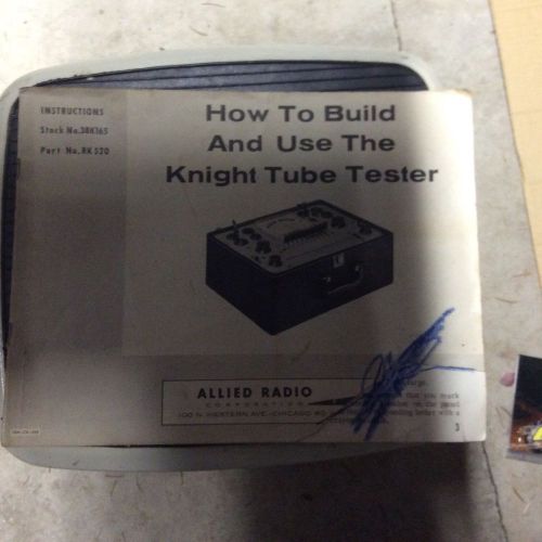 Knight Tube Tester Allied Radio  Made in USA