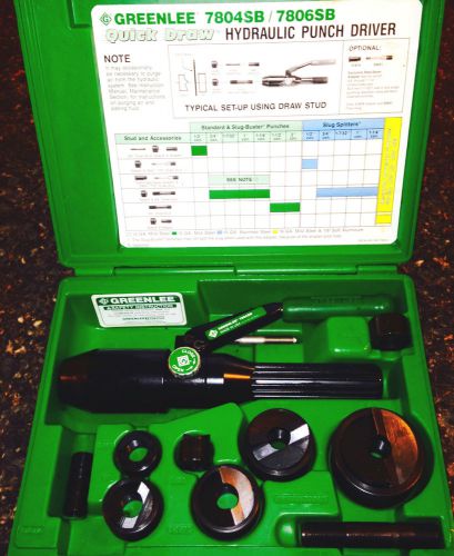 Greenlee &#034;quick draw&#034; hydraulic punch driver 7806sb, new for sale