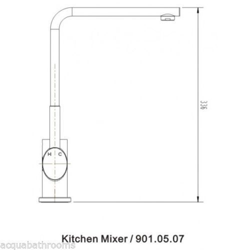 Loma kitchen mixer tap / taps - basin sink mixer - chrome for sale
