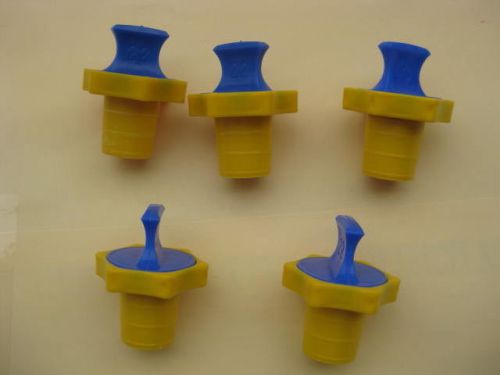 Lot of 5 Kimax linear HDPE ST glassware stopper size 22