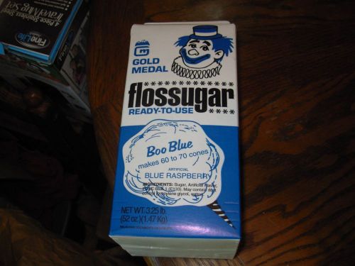 6 Cartons ( 1 Case ) of Boo-Blue Cotton Candy Sugar