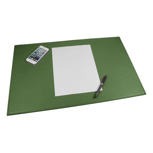 LUCRIN - Office Large Desk Pad 23x15 inches - Smooth Cow Leather - Light green
