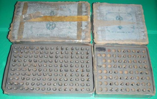 200+ Matthews 1/8&#034; Steel Letters Numbers Marking Stamps Punches Machinist Tools