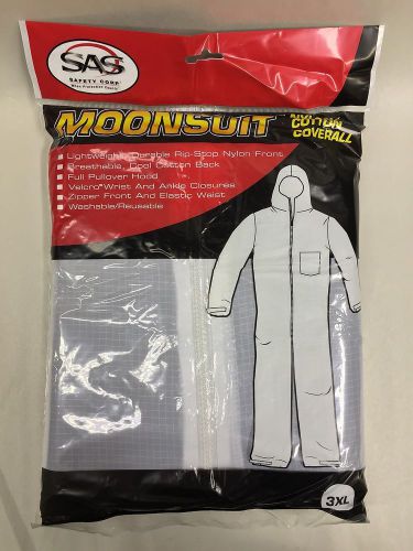 SAS Safety Corp Nylon Cotton Moonsuit Coverall Paint Suit 3XL 9402 USA SHIPPER