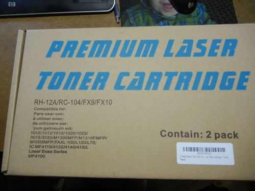 New 2-pack canon 104/fx9/fx10 premium laser toner cartridges