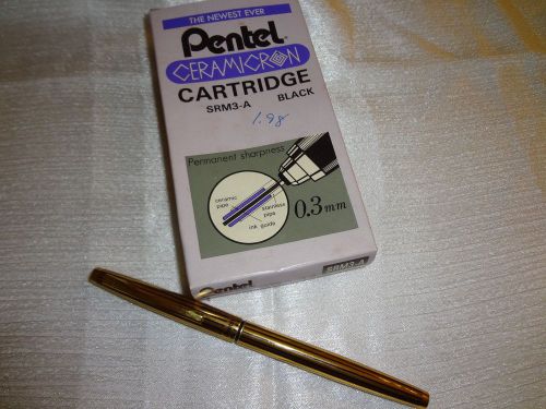 Vintage - PENTEL - Ceramicron Pen - with REFILLS