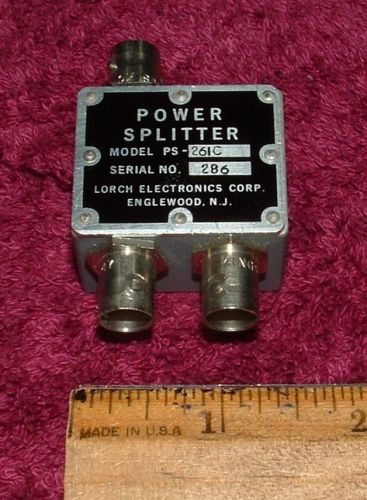 Lorch model ps-261c rf microwave 2-way power splitter divider for sale