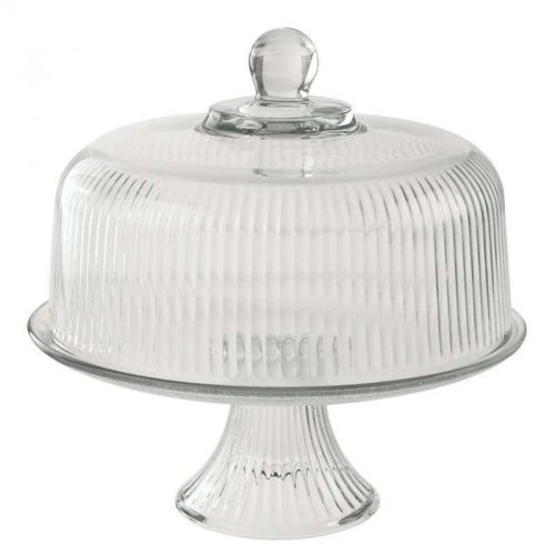 Cake Set with Ribbed Dome Great for Cupcake and Snacks