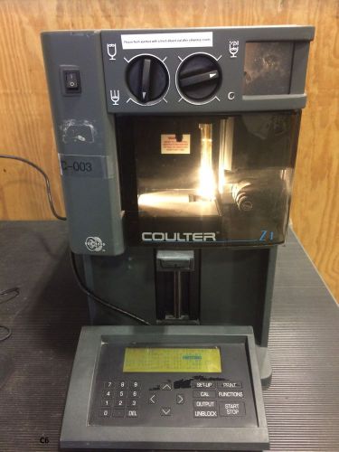 Coulter Z1 Counter Cell &amp; Particle Counting and Sizing With Controller Beckman