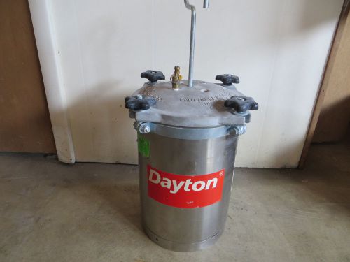 Speedaire dayton 2.5 gallon paint tank for sale