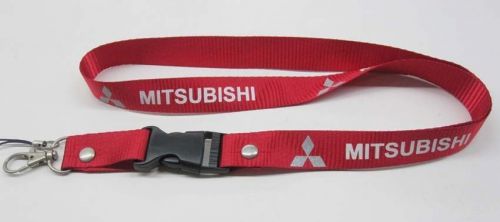 Mitsubishi Red Lanyard / Neck strap for ID Holder / Pouch / Phone / Key