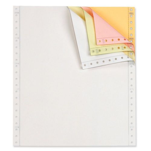 QUILL Computer Paper, 4-Parts, 9-1/2&#034;x11&#034;, 850/SETS, WH/YW/PK/GD (710754)