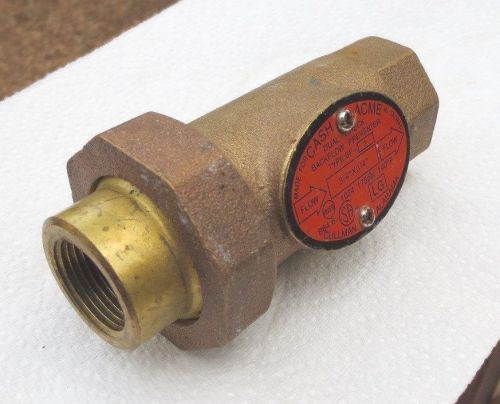 Cash acme 3\4 inch dual check valve watts 007 for sale