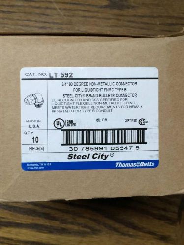 Thomas &amp; betts  lt 592 3/4 in. 90 degree gray liquidtight fitting box of 10 for sale