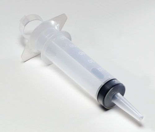 Covidien dover 60cc sterile irrigation piston syringe with cap - 16ea for sale